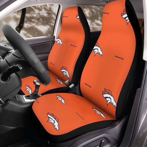 broncos denver logo orange Car Seat Covers