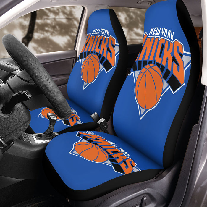 blue logo new york knicks basketball Car Seat Covers