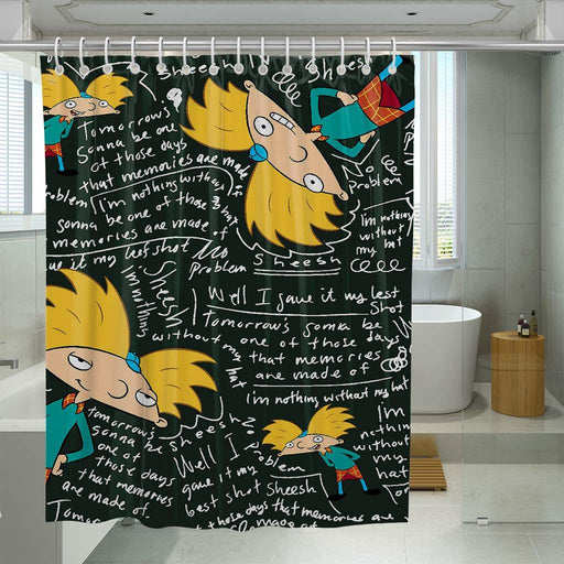 bojack horseman falling shower curtains