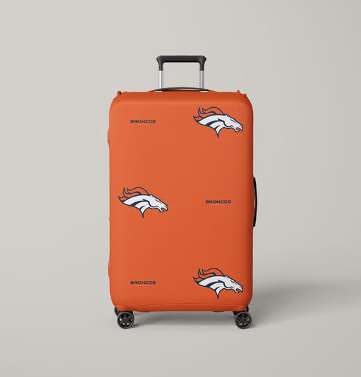 broncos denver logo orange Luggage Cover | suitcase