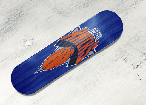 blue logo new york knicks basketball Skateboard decks