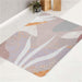 brown pastel flow lines and brush bath rugs