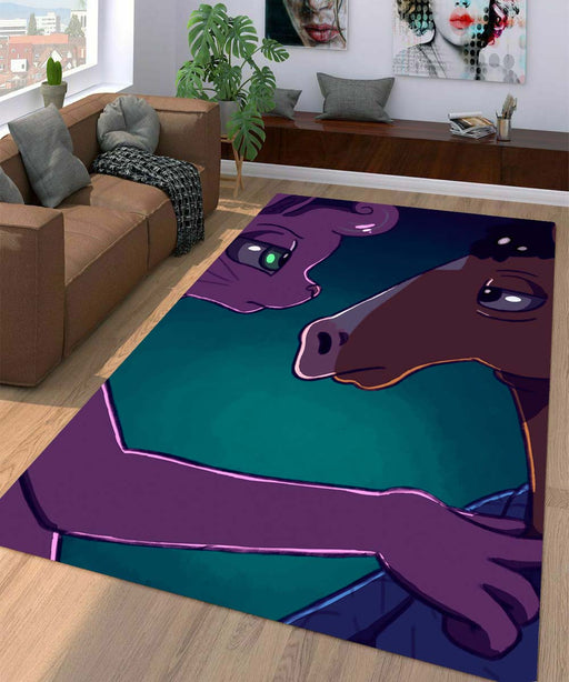 bojack horseman in love Living room carpet rugs