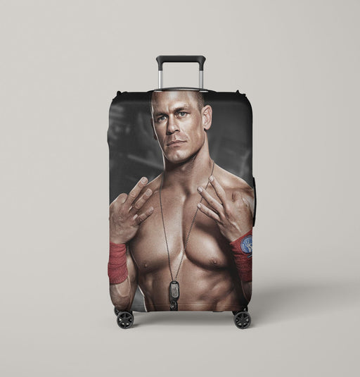 body and style of john cena wwe Luggage Covers | Suitcase