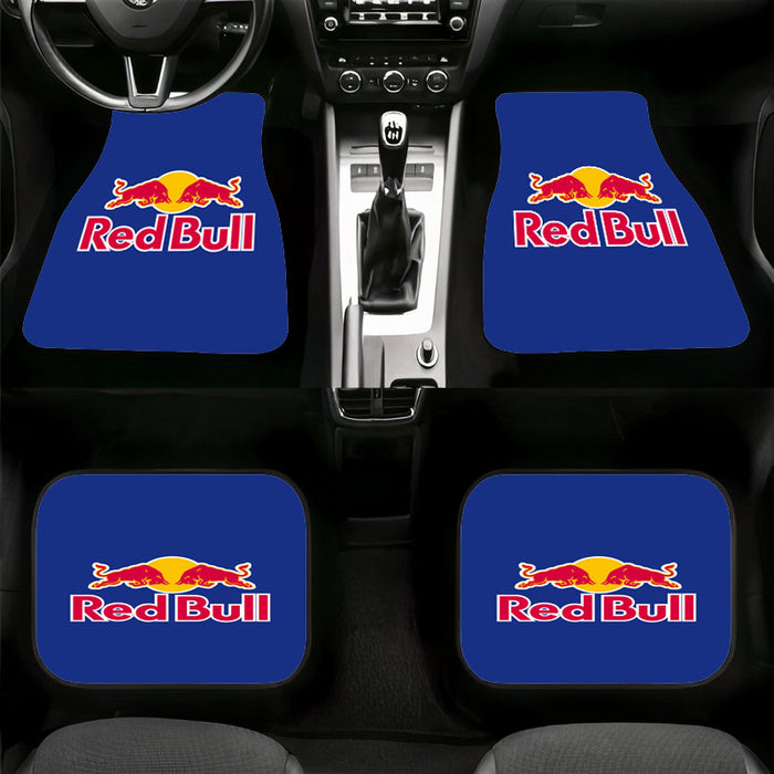 blue logo redbull Car floor mats Universal fit