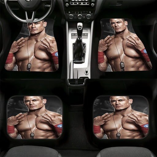 body and style of john cena wwe Car floor mats Universal fit