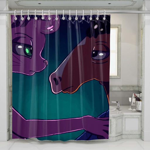 bojack horseman in love shower curtains