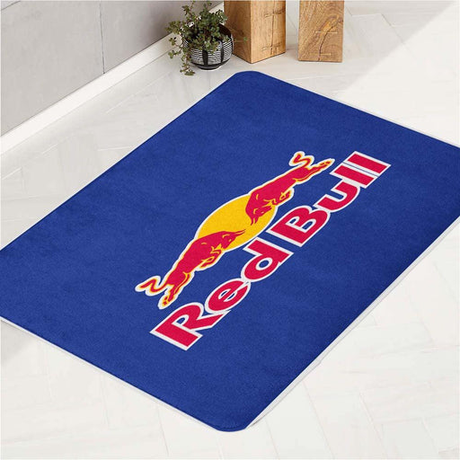 blue logo redbull bath rugs