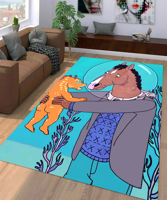 bojack horseman in the sea Living room carpet rugs