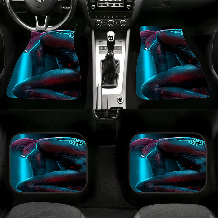 bodysuit glowing spiderman far from home Car floor mats Universal fit