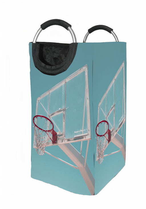 blue sky and the ring basketball soft Laundry Hamper | Laundry Basket