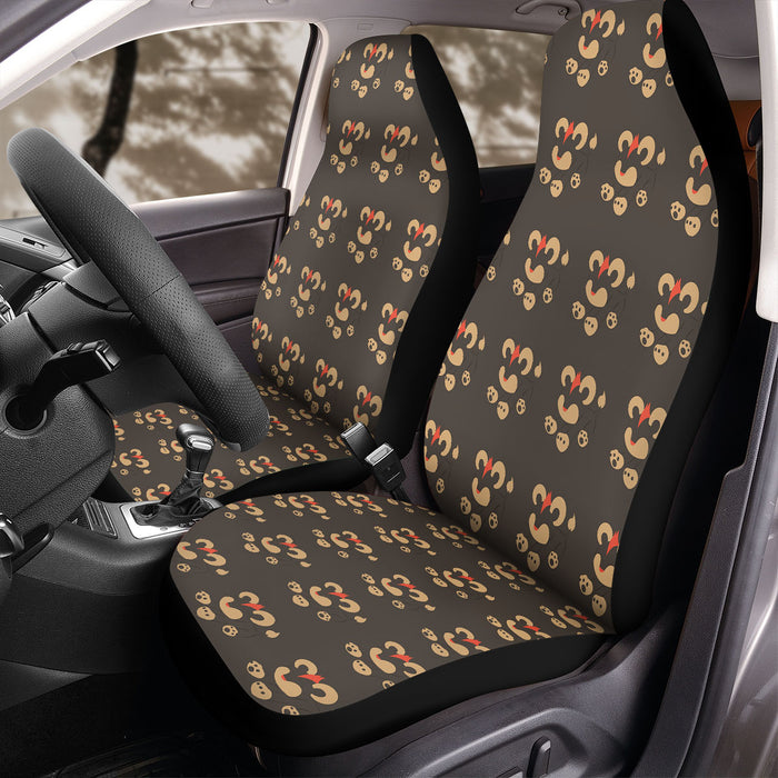 brown silhouette eevee Car Seat Covers