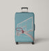 blue sky and the ring basketball soft Luggage Covers | Suitcase