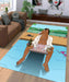 bojack horseman pool Living room carpet rugs