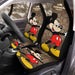 coach brown mickey mouse 2 Car Seat Covers