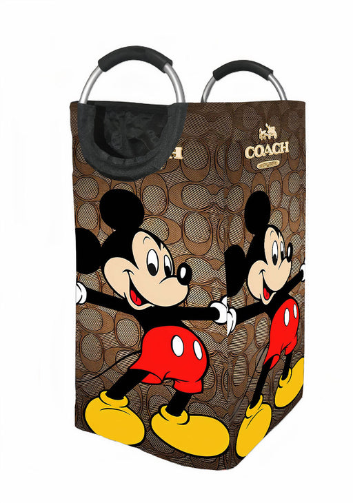 coach brown mickey mouse 2 Laundry Hamper | Laundry Basket