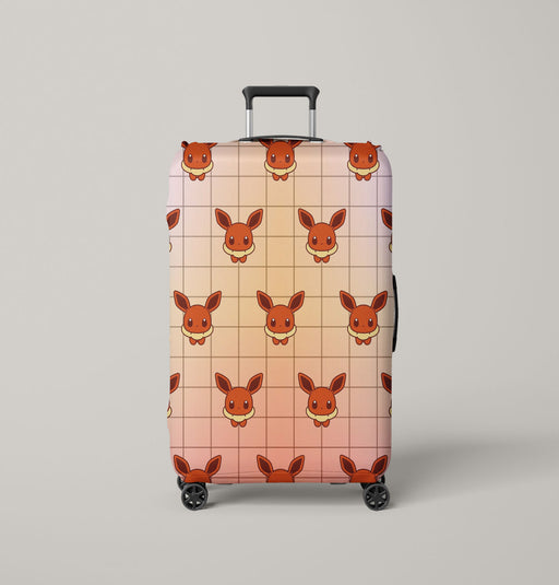 brown species pokemon Luggage Cover | suitcase
