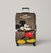 coach brown mickey mouse 2 Luggage Cover | suitcase