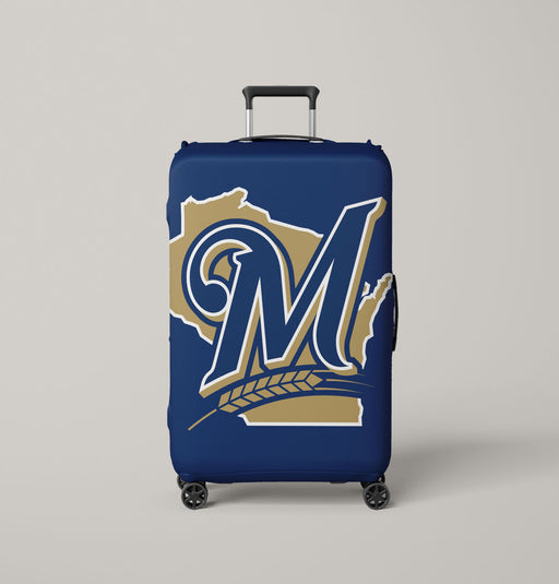 bold logo milwaukee brewers Luggage Covers | Suitcase