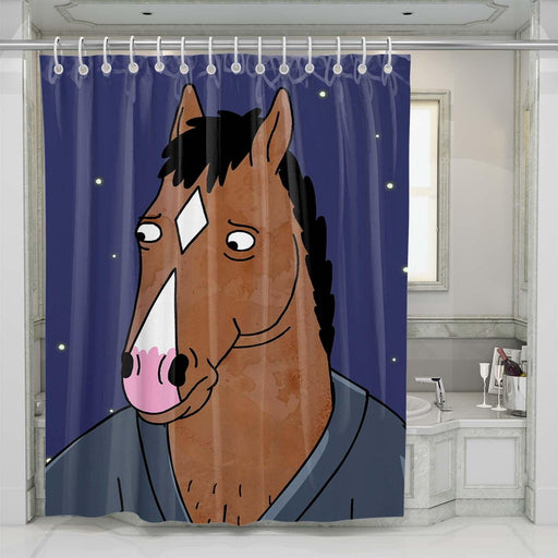 bojack horseman sad shower curtains