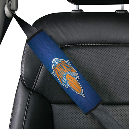 blue wood new york knicks Car seat belt cover - Grovycase