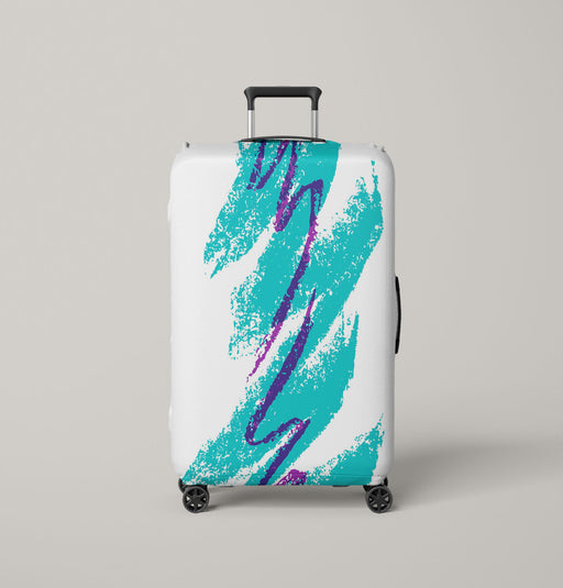 brush vaporwave cool color Luggage Cover | suitcase