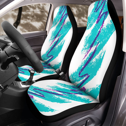 brush vaporwave cool color Car Seat Covers