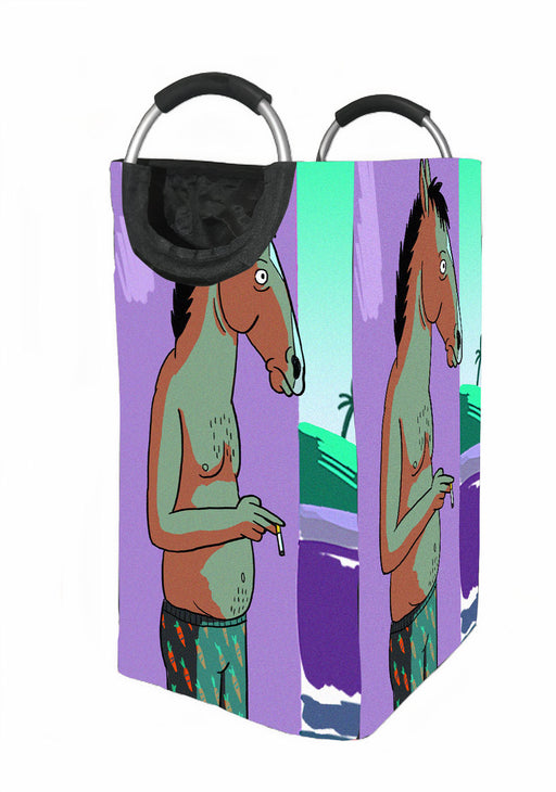 bojack horseman smoking Laundry Hamper | Laundry Basket