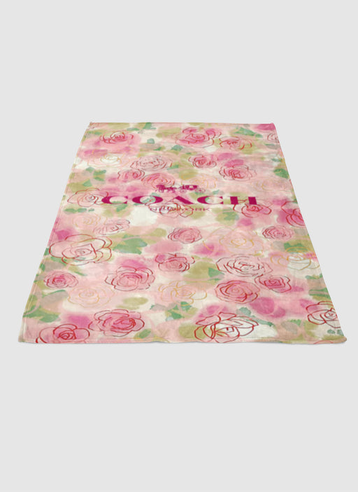 Coach Freshness of Rose soft fleece blanket