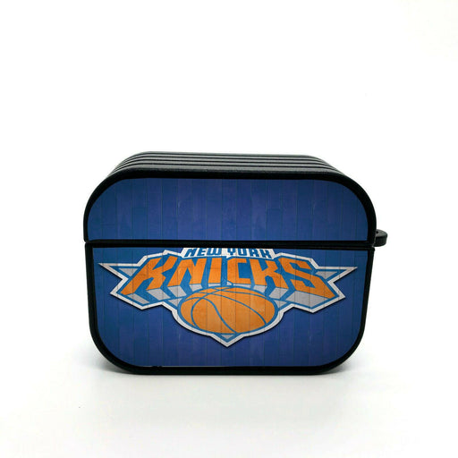 blue wood new york knicks airpod case