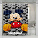 coach mickey mouse cartoon shower curtains