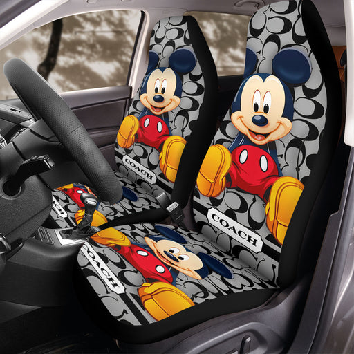 COACH MICKEY MOUSE CARTOON Car Seat Covers