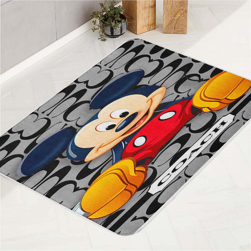 COACH MICKEY MOUSE CARTOON bath rugs