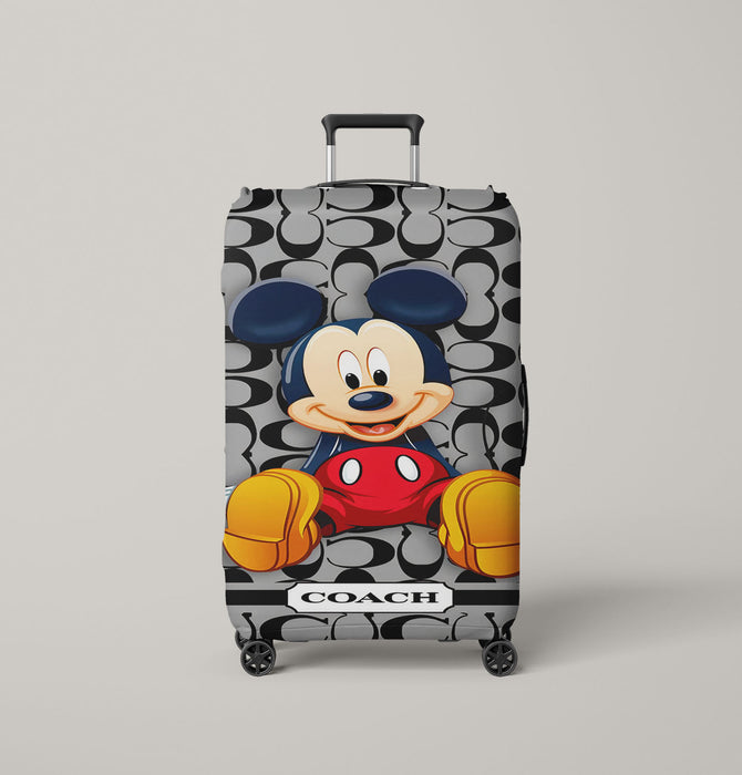 coach mickey mouse cartoon Luggage Cover | suitcase