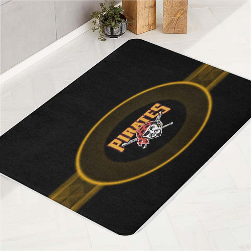 blur pirates football team logo bath rugs