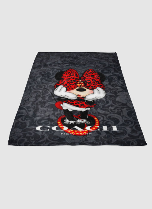 COACH MINNIE MOUSE soft fleece blanket