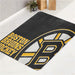 boston bruins hockey logo bath rugs