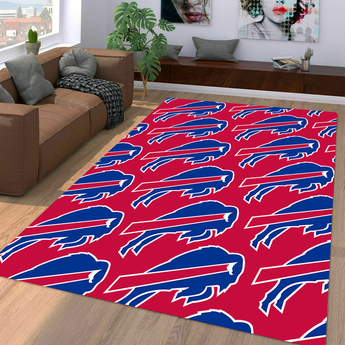 buffalo bills logo pattern Living room carpet rugs