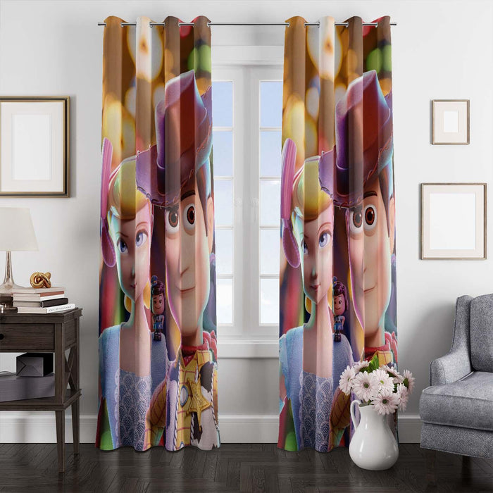 bo peep and woody animation window Curtain