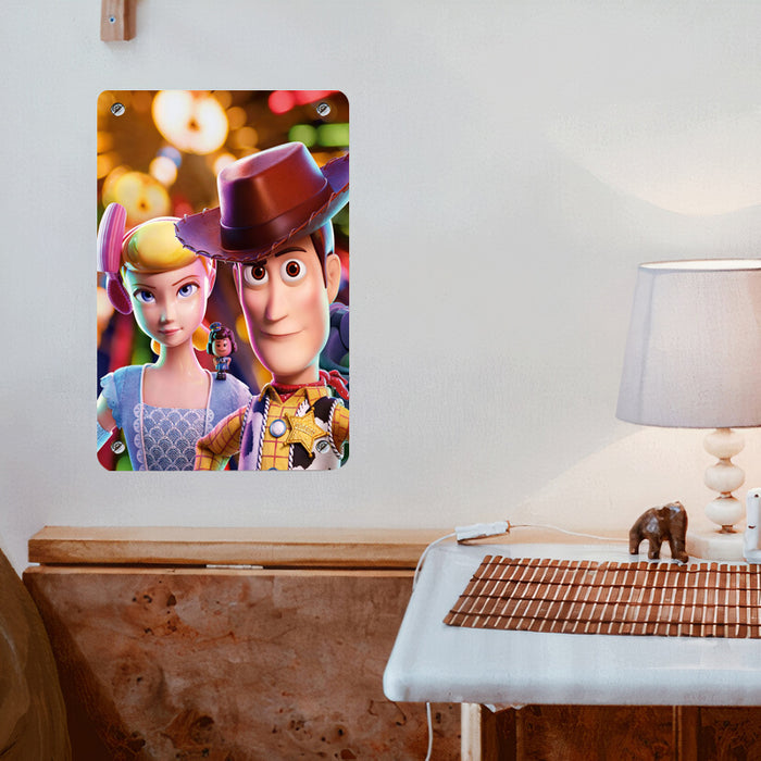 bo peep and woody animation Poster Metal print wall art