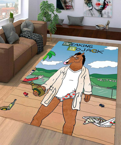 breaking bojack horseman' Living room carpet rugs