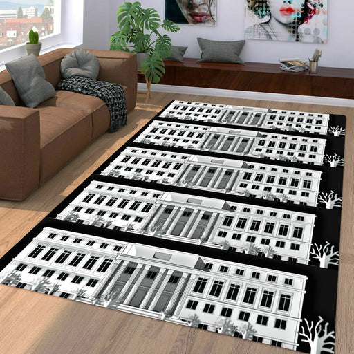 building in la casa de papel Living room carpet rugs