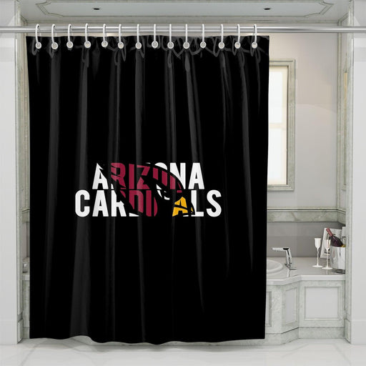 bold arizona cardinals nfl team shower curtains