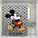 coach pattern mickey mouse shower curtains