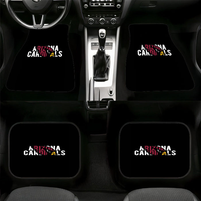 bold arizona cardinals nfl team Car floor mats Universal fit