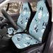 bulldog cartoon illustration cute Car Seat Covers