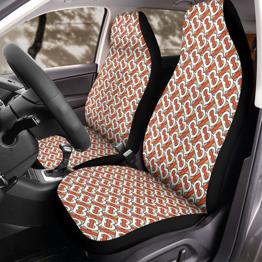 burberry font logo theme Car Seat Covers