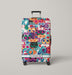 coach pattern Luggage Cover | suitcase