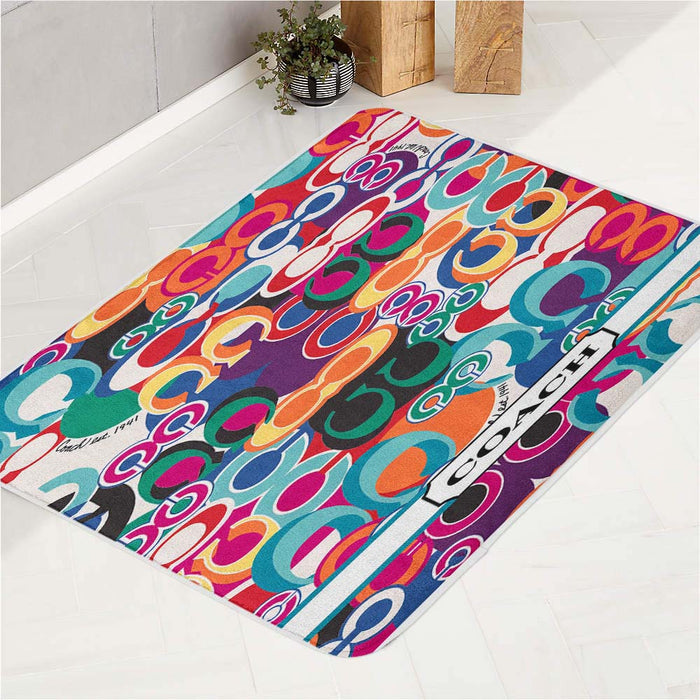 COACH PATTERN bath rugs