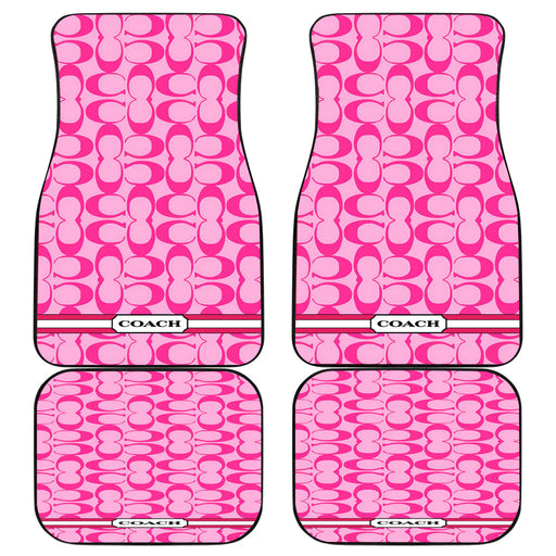 COACH PINK NEW LOGO Car floor mats Universal fit